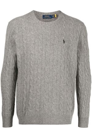 Maglione in lana e cashmere grigio RALPH LAUREN | 710876762012GREY